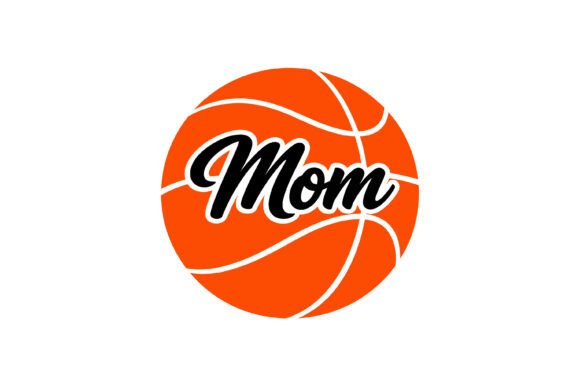 Basketball Mom Script Design: A Versatile Graphic for Crafts and Branding