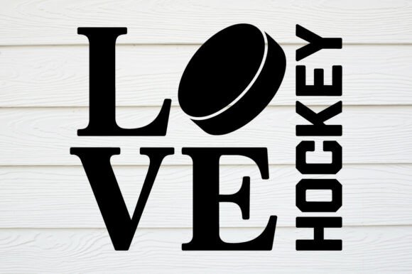Love Hockey SVG: A Bold Graphic Design Asset for Crafts and Content Creators