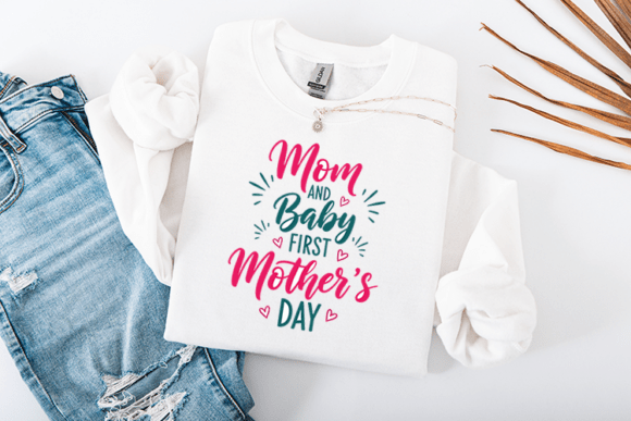 Mom and Baby First Mother’s Day SVG – A Heartfelt Graphic for Crafts and Graphics