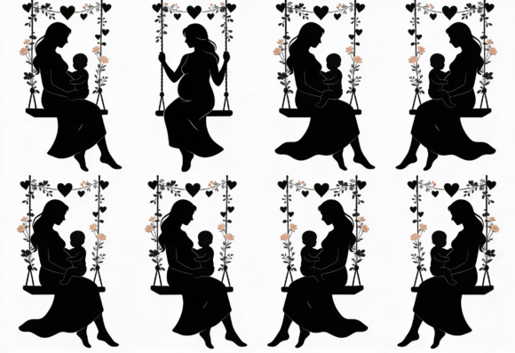 Mom and Baby Swing Silhouette SVG: A Designer’s Practical Review