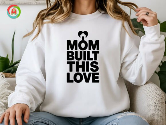 Mom Built This Love SVG Motherhood: A Graphic Design Asset for Crafts & Branding