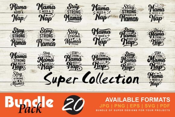 Mom Life Shirt Logo Bundle: A Graphic Design Asset for Crafty Local Brands