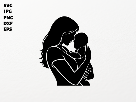 Mother Baby Love SVG: A Heartfelt Graphic Design Asset for Crafts & Branding